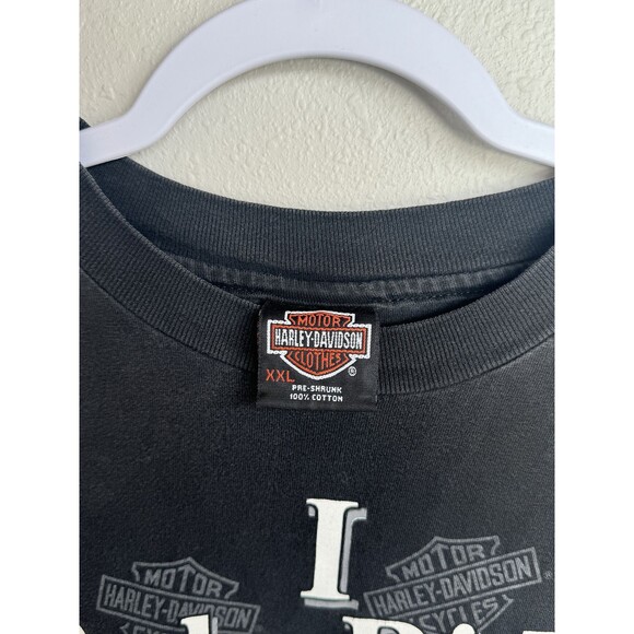 Vintage Harley Davidson Single Stitch Shirt TIBBYS Springfield Mass XXL - Picture 2 of 6
